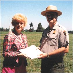 Mrs. Giragosian and Superintendent Sutton