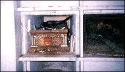 Vandalism in Abbey Mausoleum