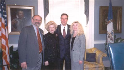 Governor Warner with Confederate heritage group officers