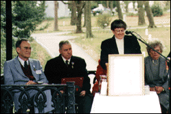 Kathy Georg Harrison gives the keynote address