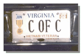 CofC license plate