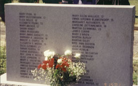 Back of the monument