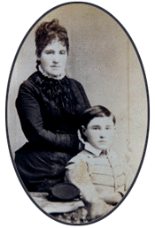 Mrs. Pickett and George, Jr., after the
General's death in 1875