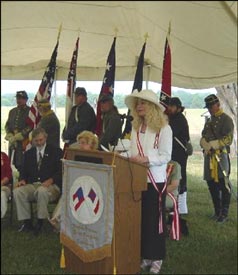 Mrs. Lougheed opens the ceremonies