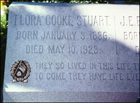 Flora Cooke Stuart's UDC member marker