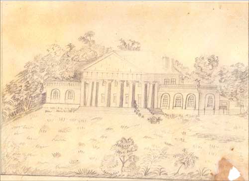 Markie Williams sketch of Arlington House